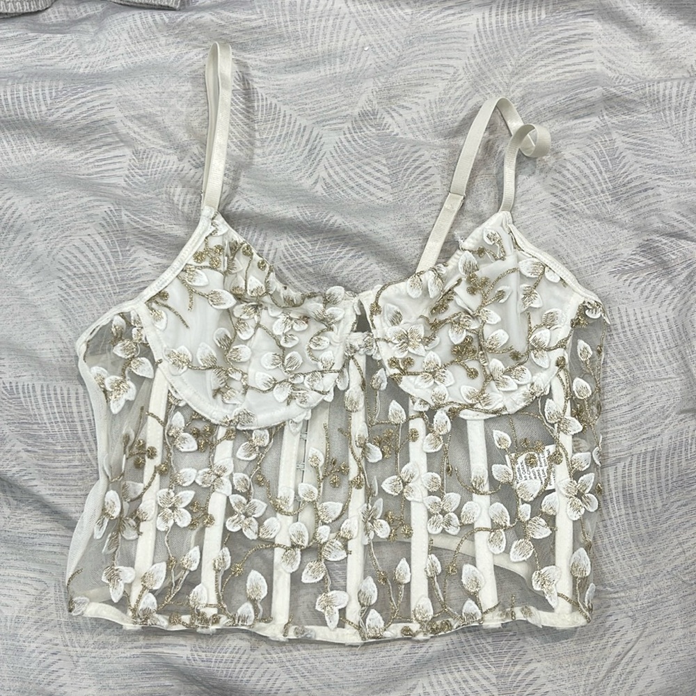 Mesh Corset with adjustable straps